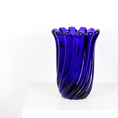 Vase Murano Bleu Cobalt