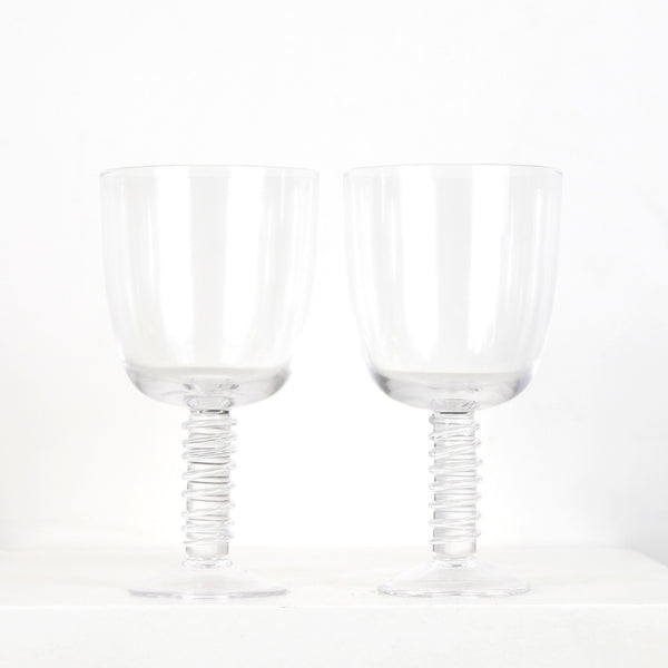 Verres à vin rouge en cristal