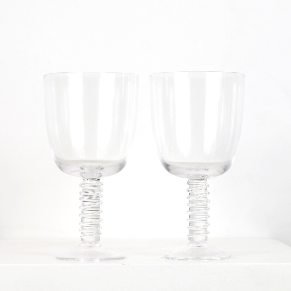 Verres à vin rouge en cristal