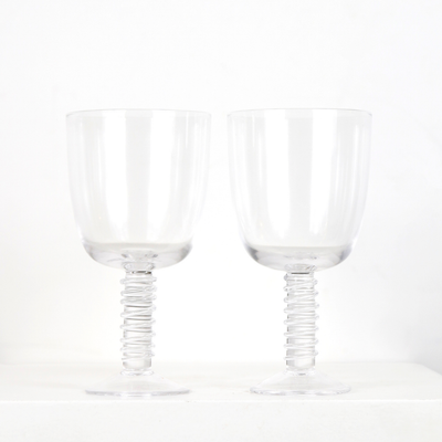 Verres à vin rouge en cristal