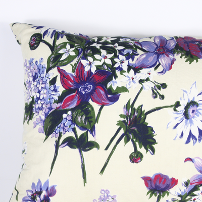 Coussin aux violettes DEBEAULIEU